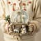 Glitzhome® Lighted Musical Snowflakes Nativity Scene Waterglobe